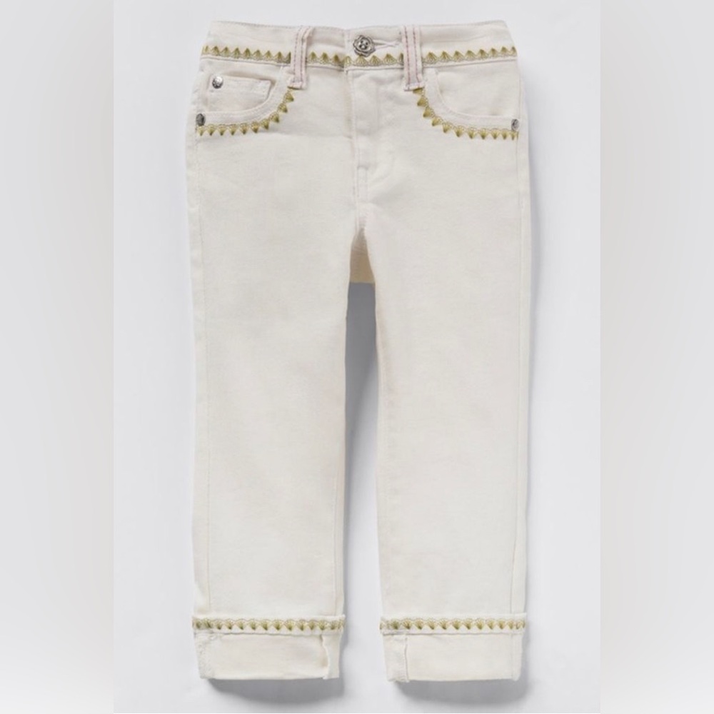 NWT Matilda Jane Girls Logan Cropped
Straight Leg White Size 4